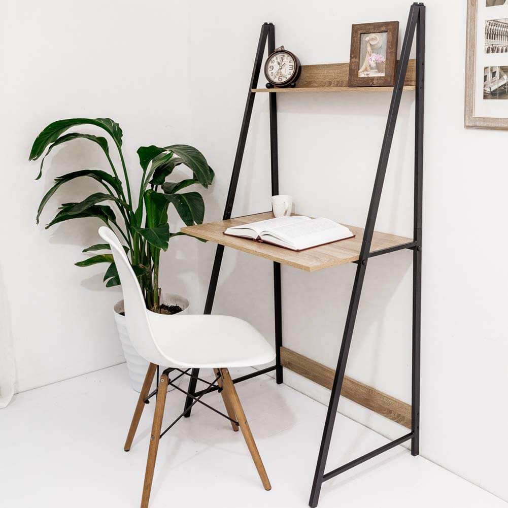 Standing Metal Frame Wall Desk Design