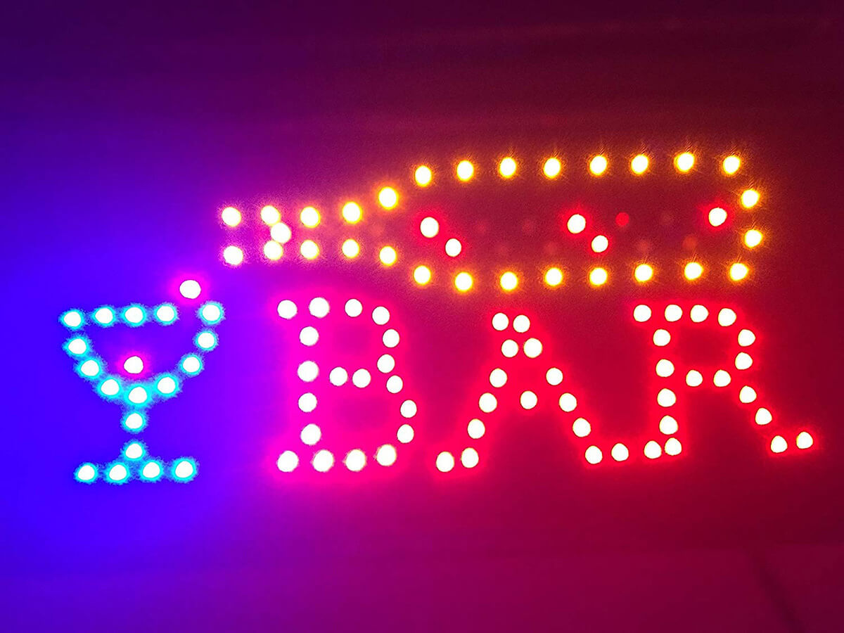 Colorful LED Decorative Bar Sign