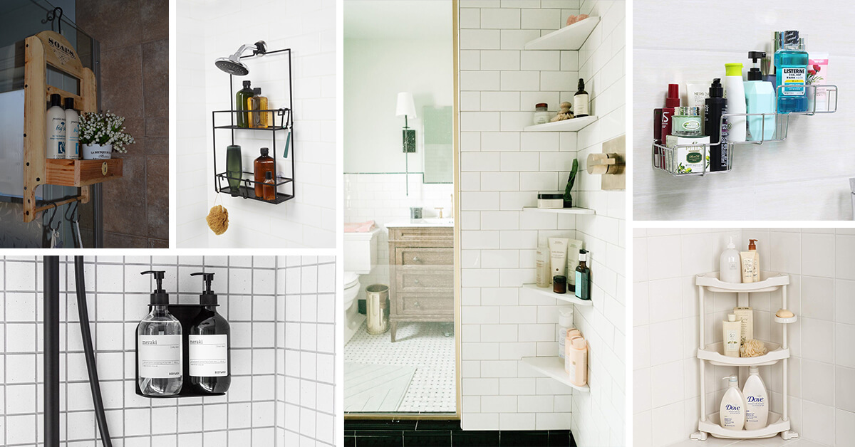 Featured image for 26 Space-Saving Shower Storage Ideas to Improve your Bathroom