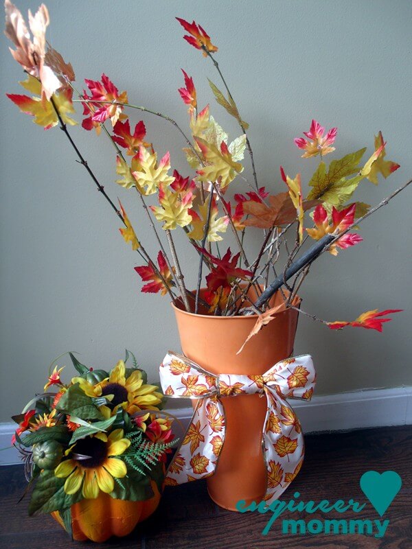 DIY Leaf Centerpiece for the Fall