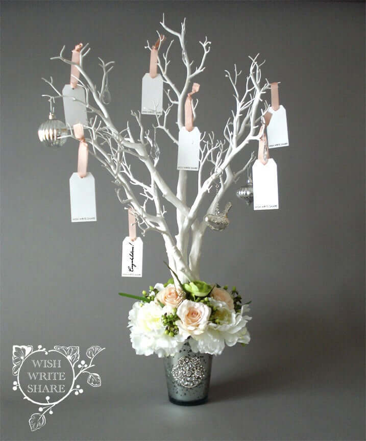 A Beautiful Wishing Tree with a Floral Arrangement