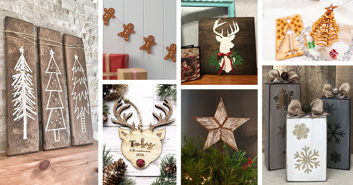 Featured image for 26 Holly-Jolly Wooden Christmas Decorations Spice up Your Holidays