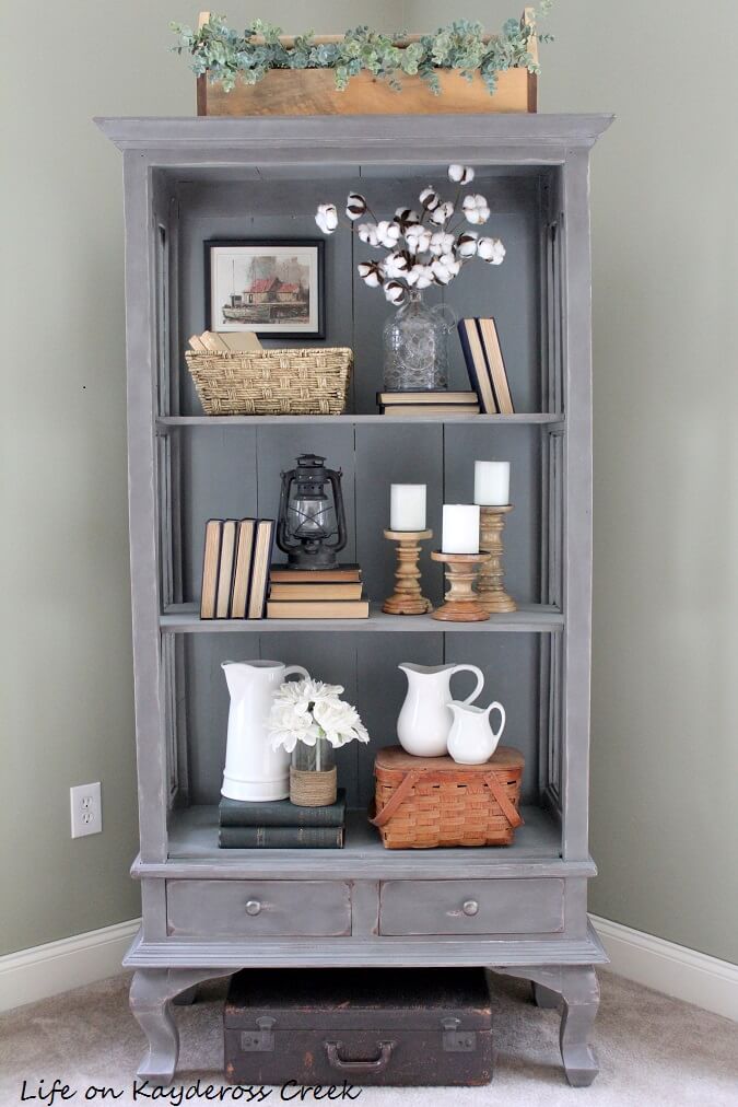 A Beautiful Painted Antique Cabinet Makeover