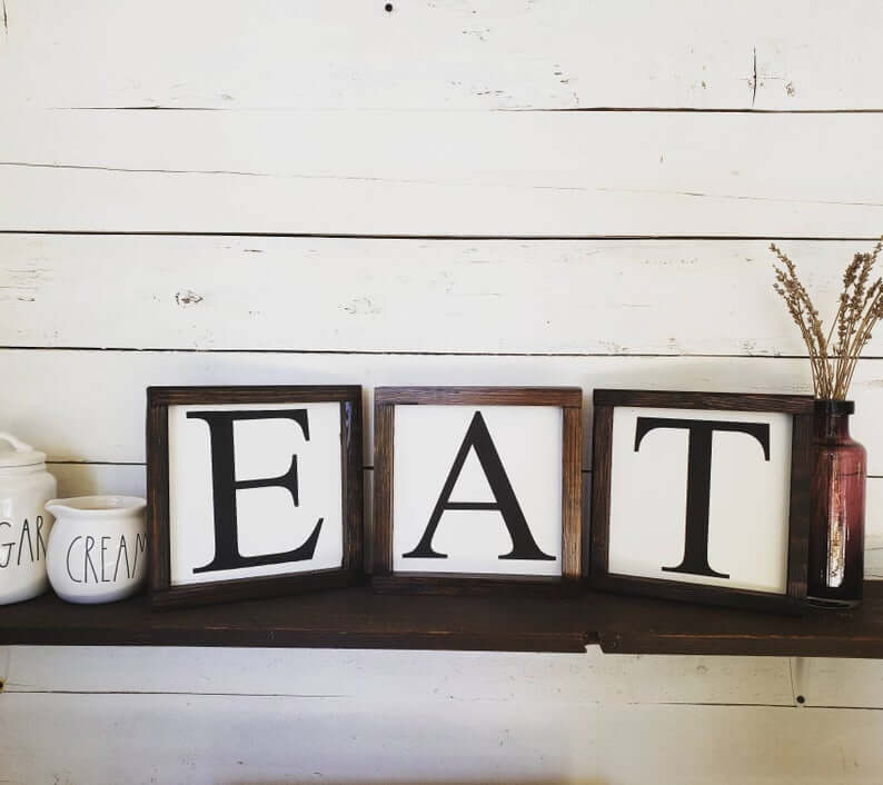 E-A-T Framed Signs (Set of Three)