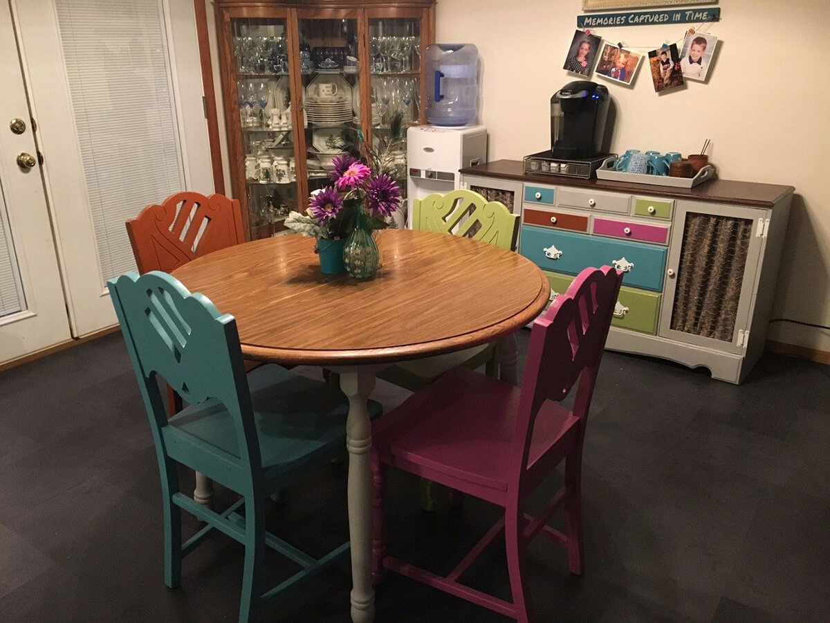 Cute and Quirky Painted Chairs for the Dining Room