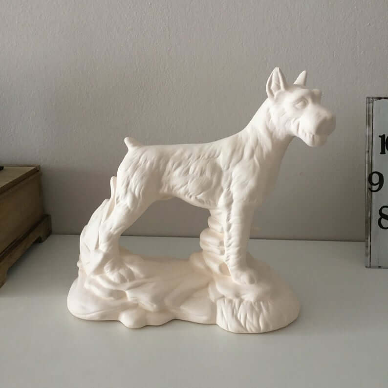 Adorable Ceramic Dog Figurine Decor