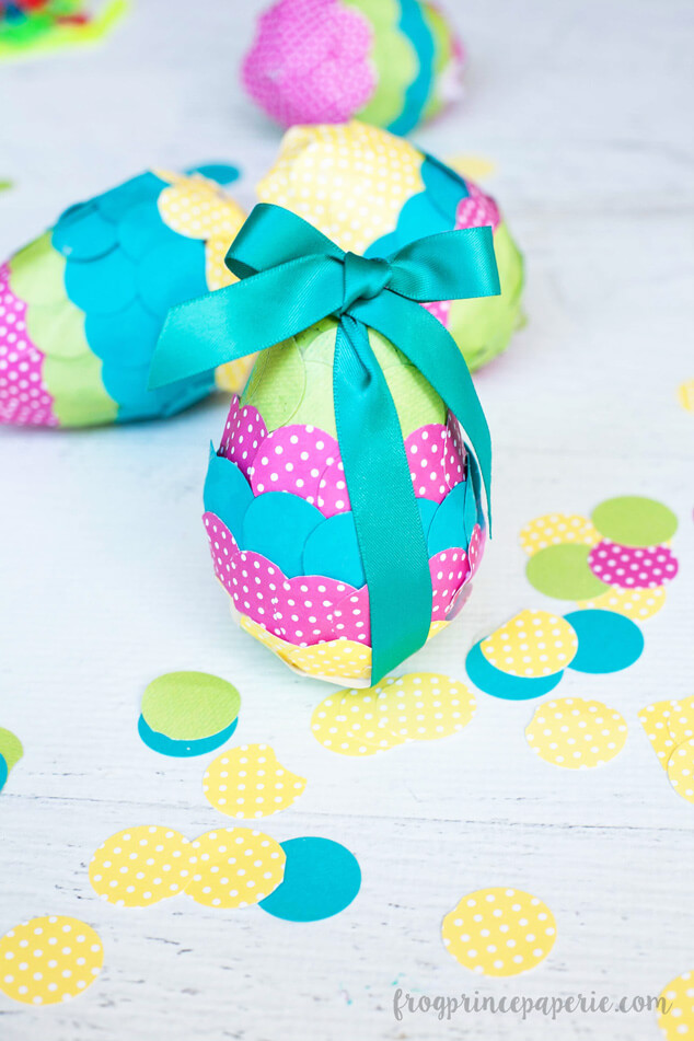 Paper Mache Easter Confetti Eggs