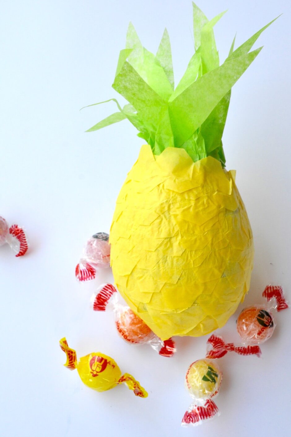 Colorful Pineapple Paper Mache Piñata