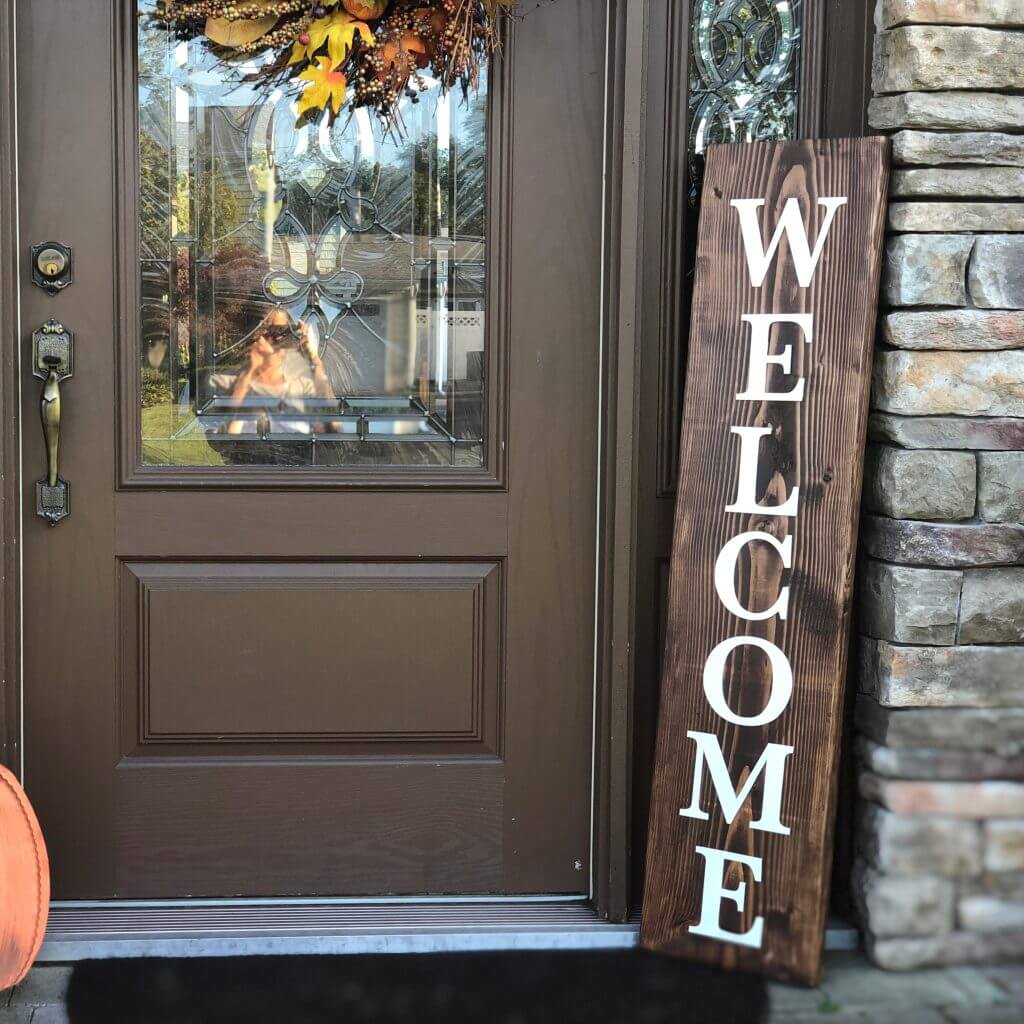 Create a Vertical Welcome Mat