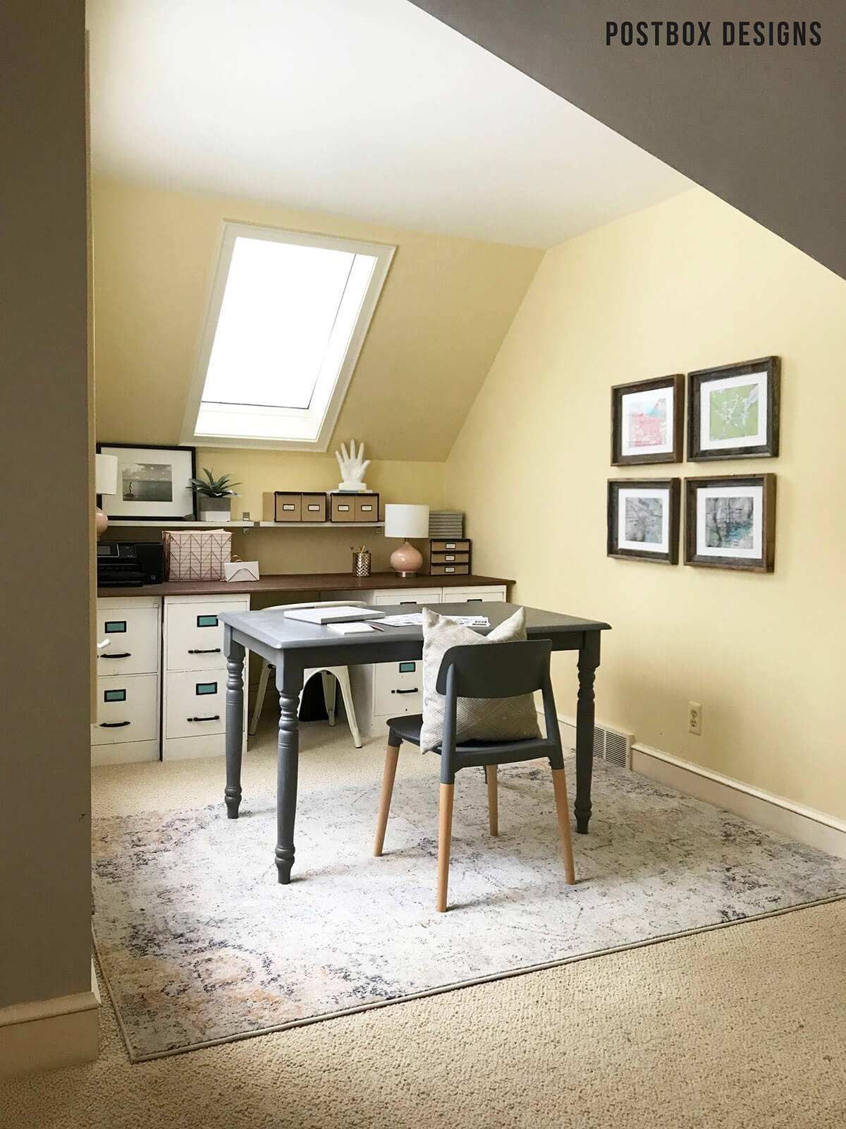 Gear Up for Work with a Great Gray Small Farmhouse Table Turned Desk