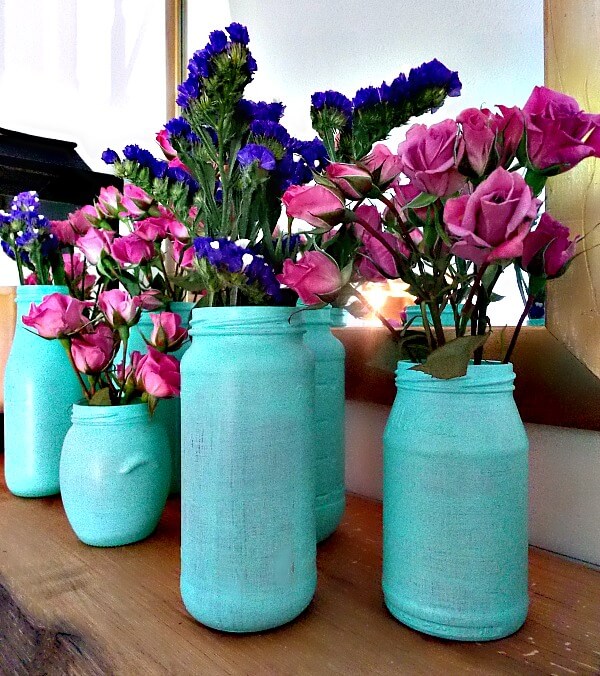 Beach Glass DIY Painted Bottles