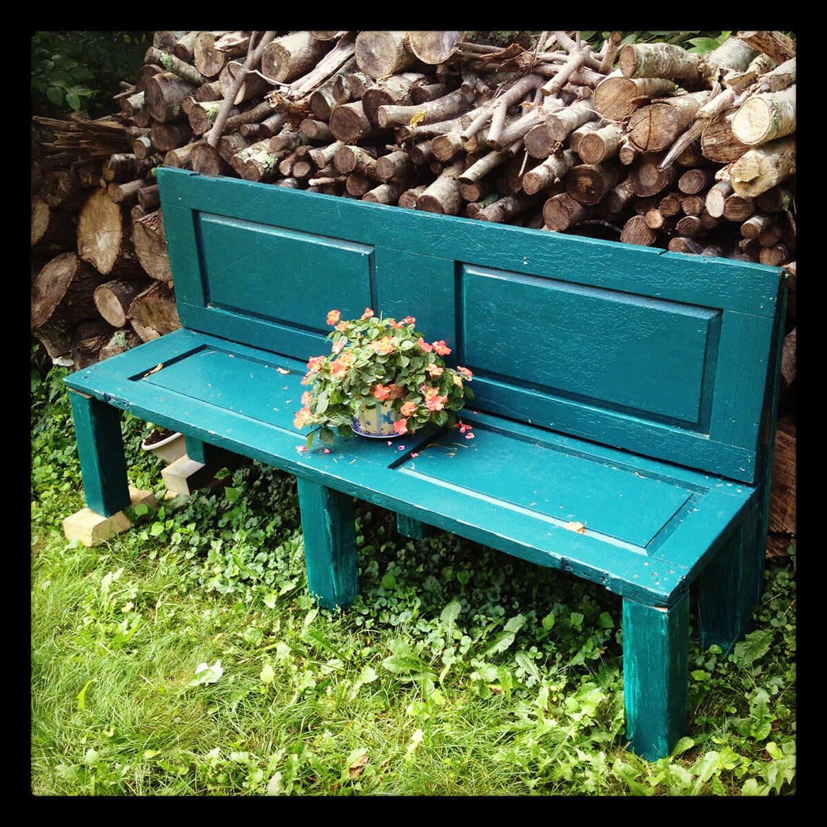 Upcycled Wooden Door Bench DIY