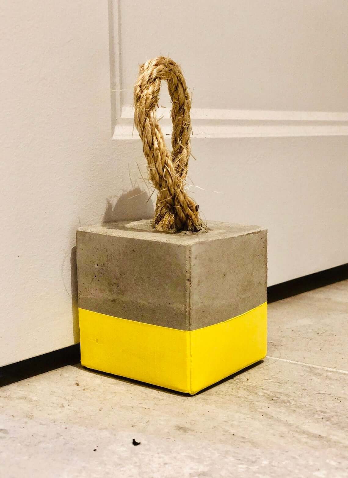 Trendy Minimalistic Style Concrete Doorstop