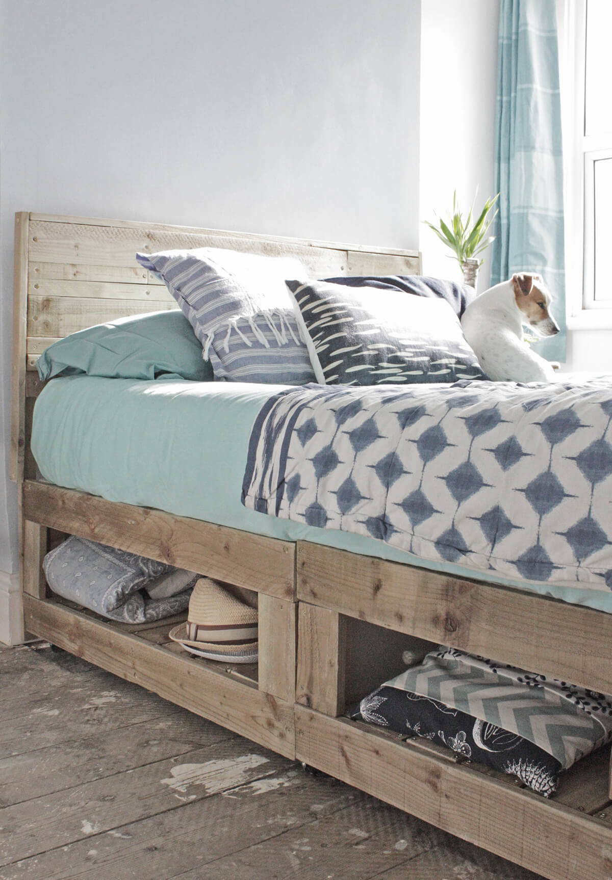 Divan Bed Bottom Storage Hack