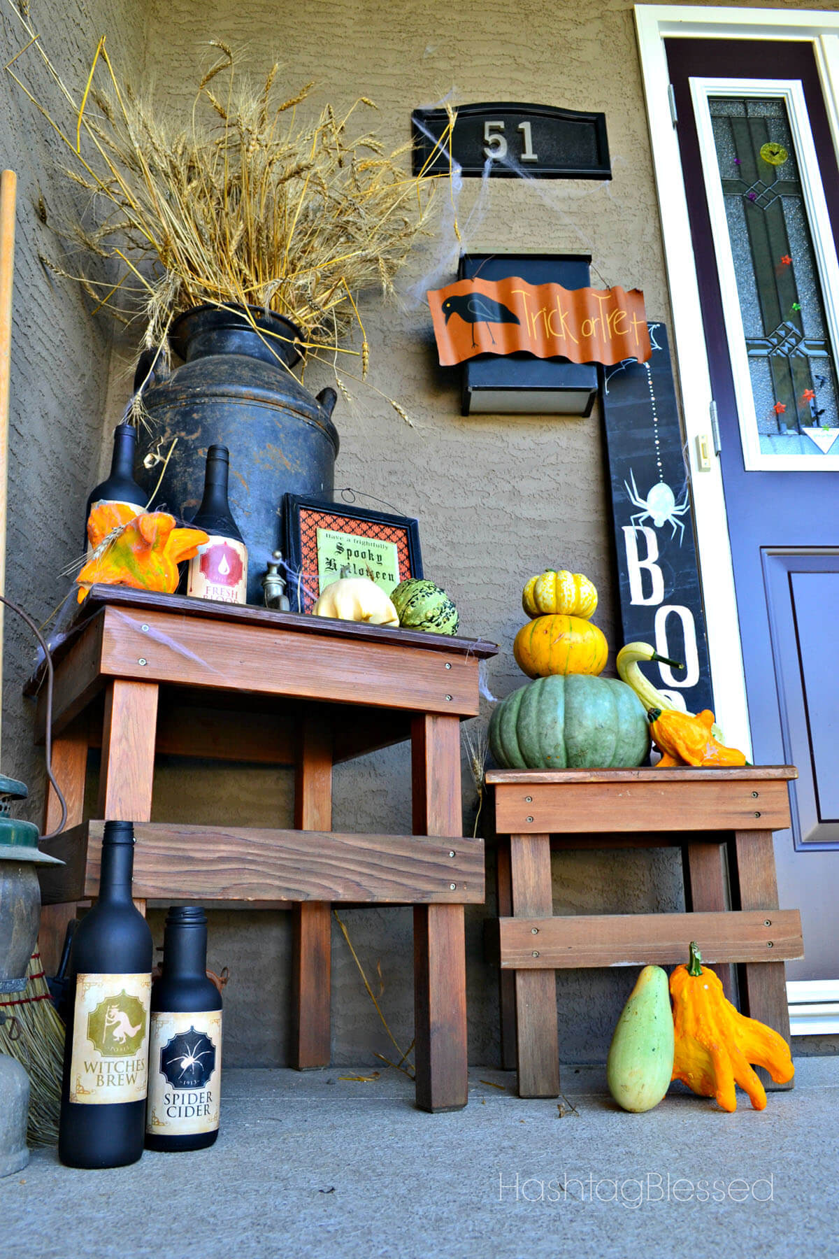 Witches Brew Creepy Halloween Porch Decor