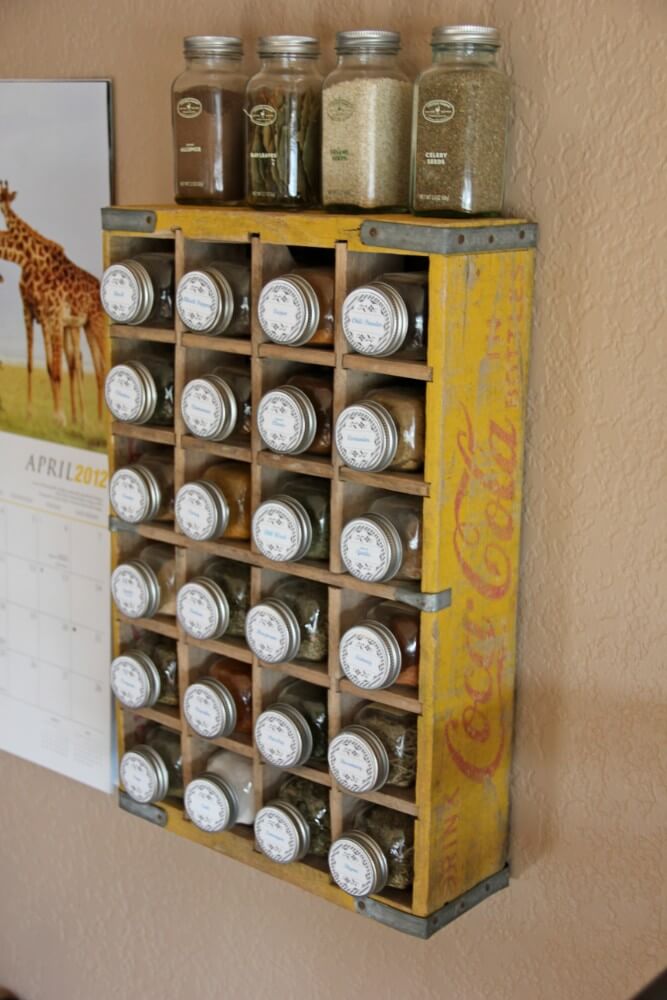 Classic Coca-Cola Crate Spice Rack