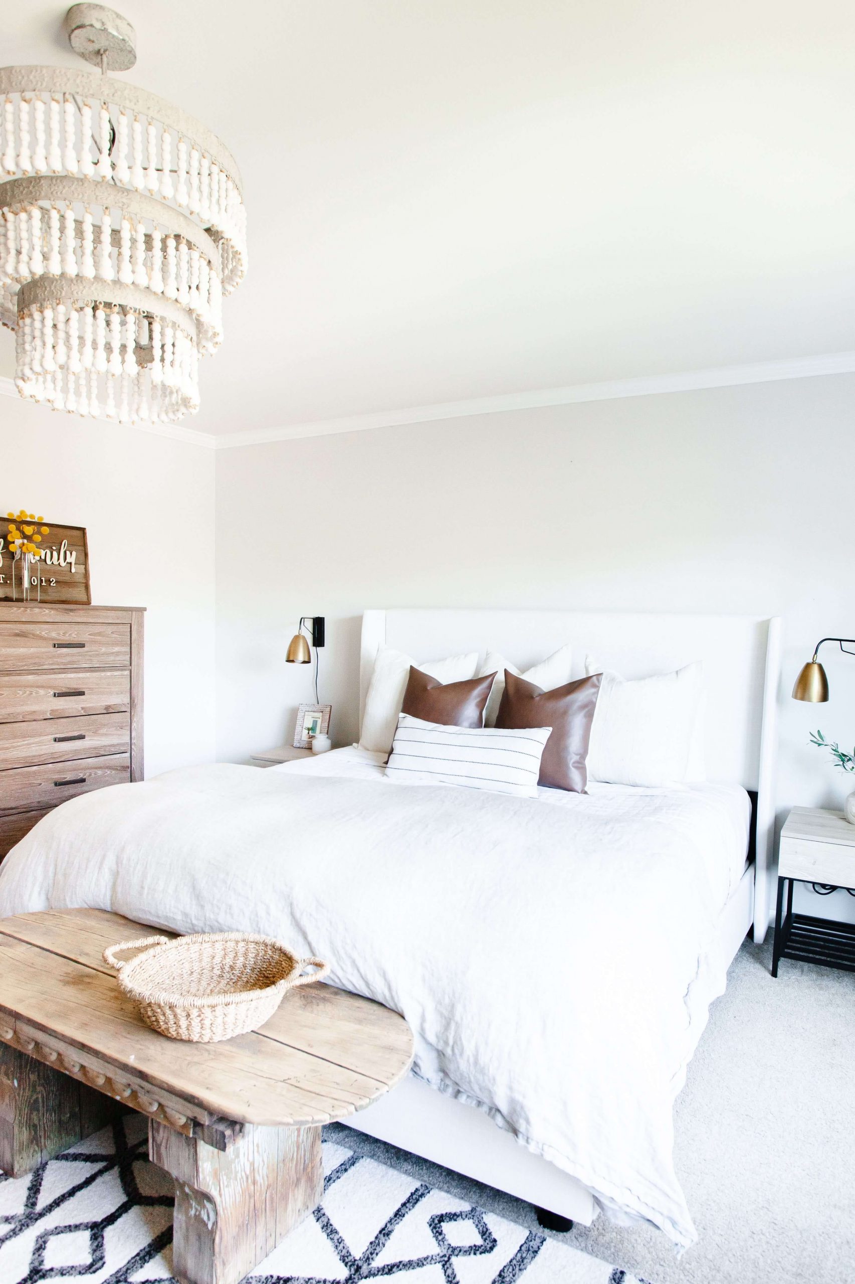 Simply Woven and Wooden Farmhouse Bedroom