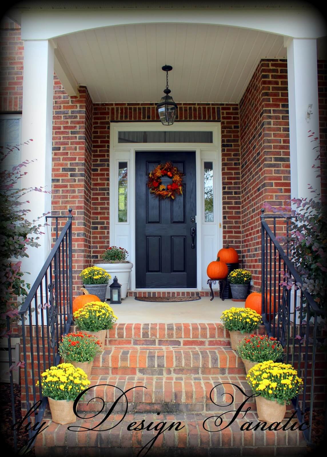 Line the Way with Burlap Fall Flowers