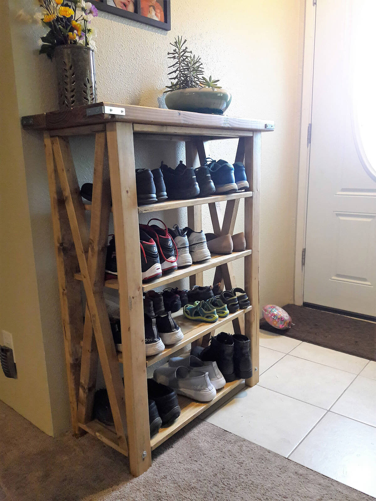 Four-Tiered Sturdy Shoe Shelf