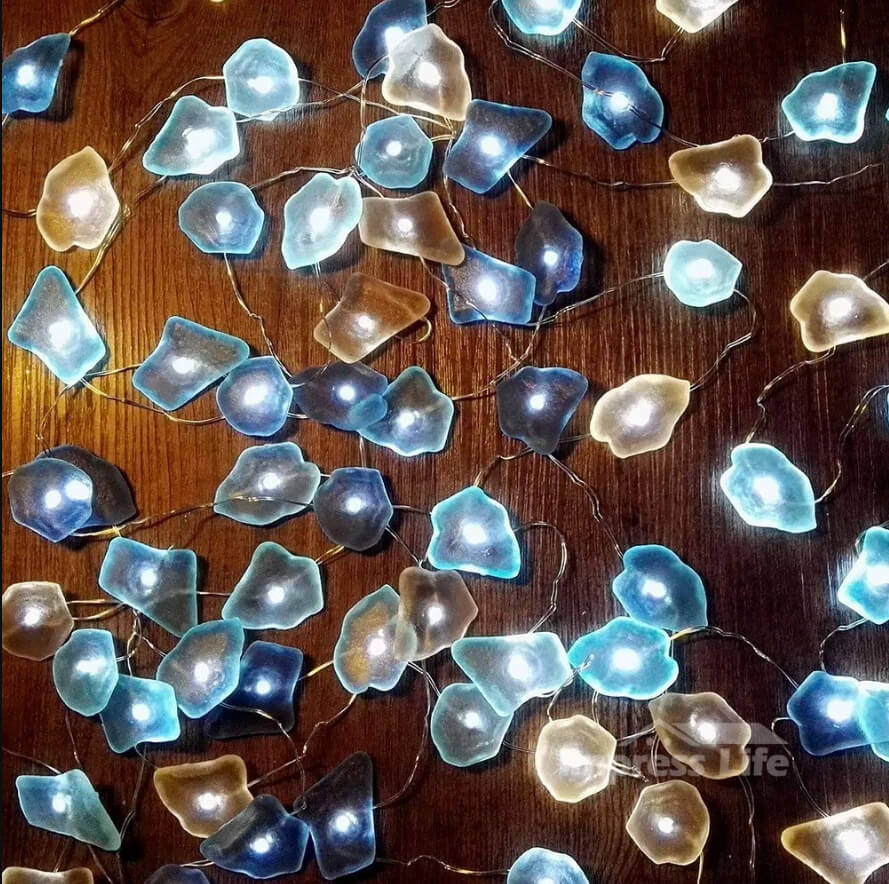 Beach Festival Sea Glass String Lights