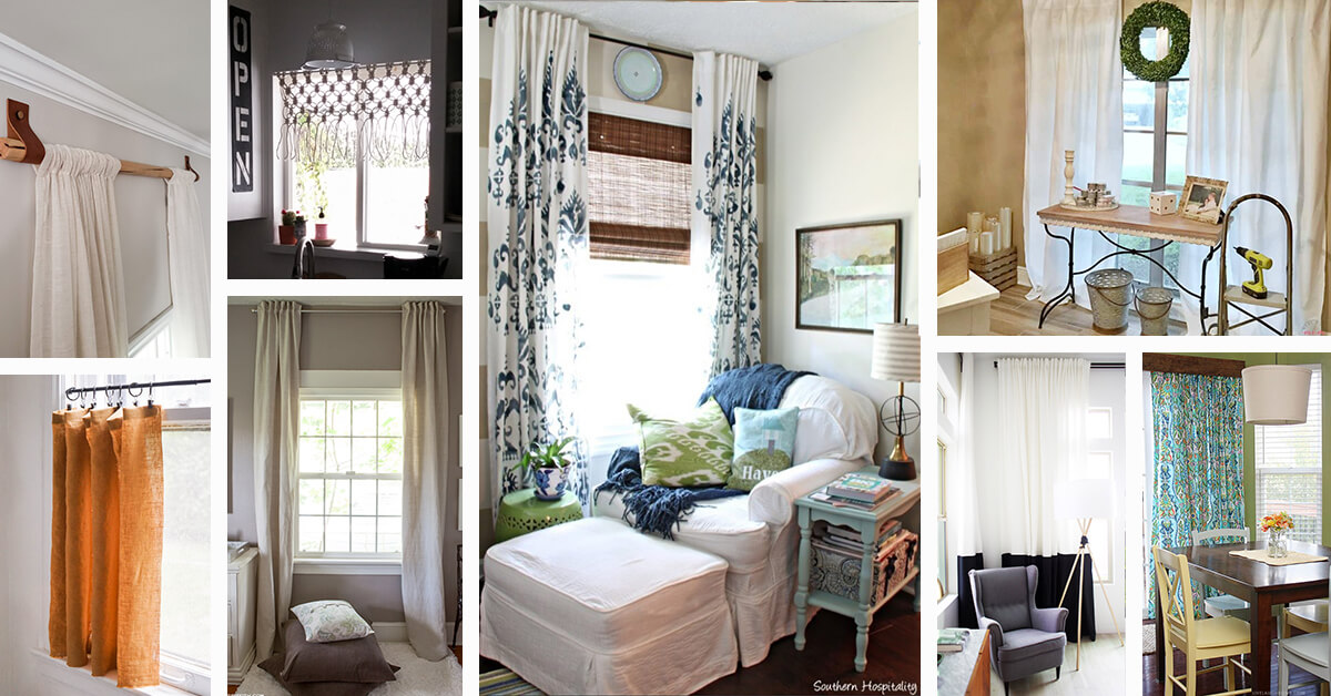 Featured image for 24 Easy DIY Curtain Decor Ideas that will Make any Room Pop