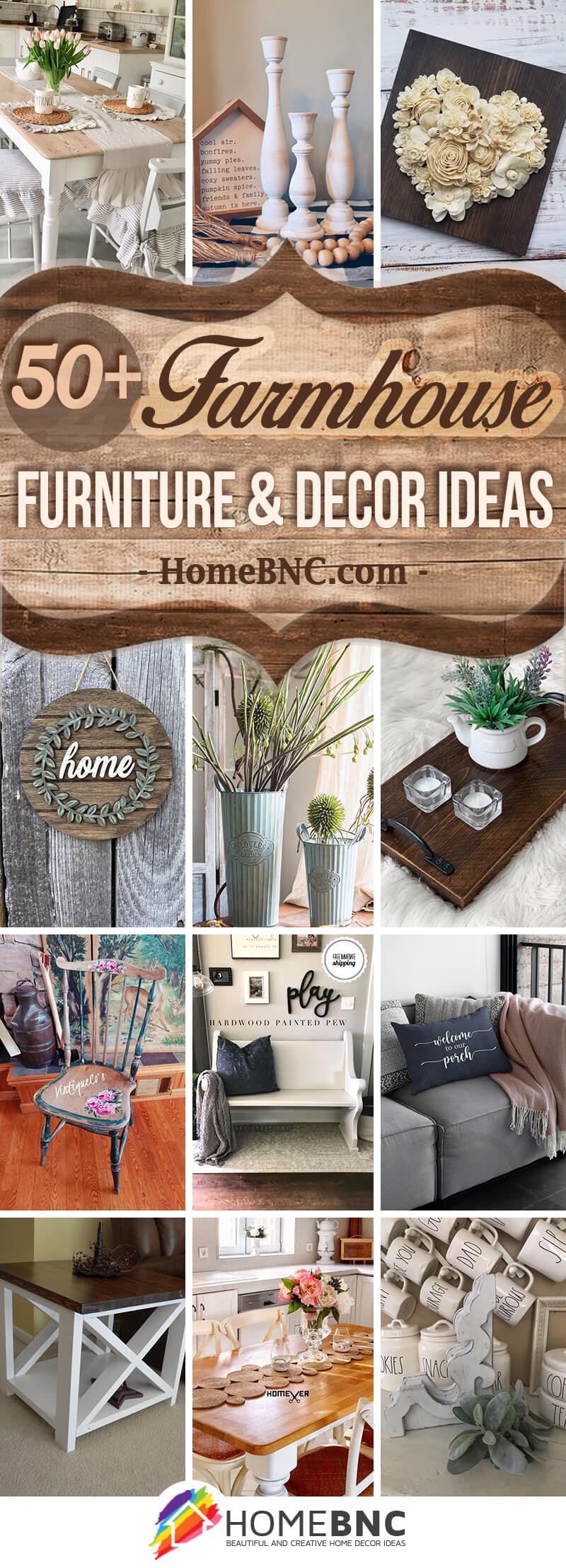 Farmhouse Furniture and Decor Ideas