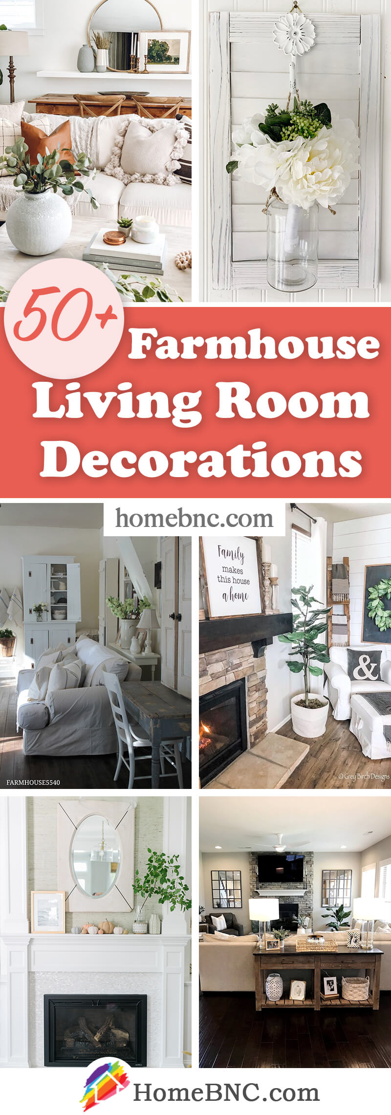 Farmhouse Living Room Decorations