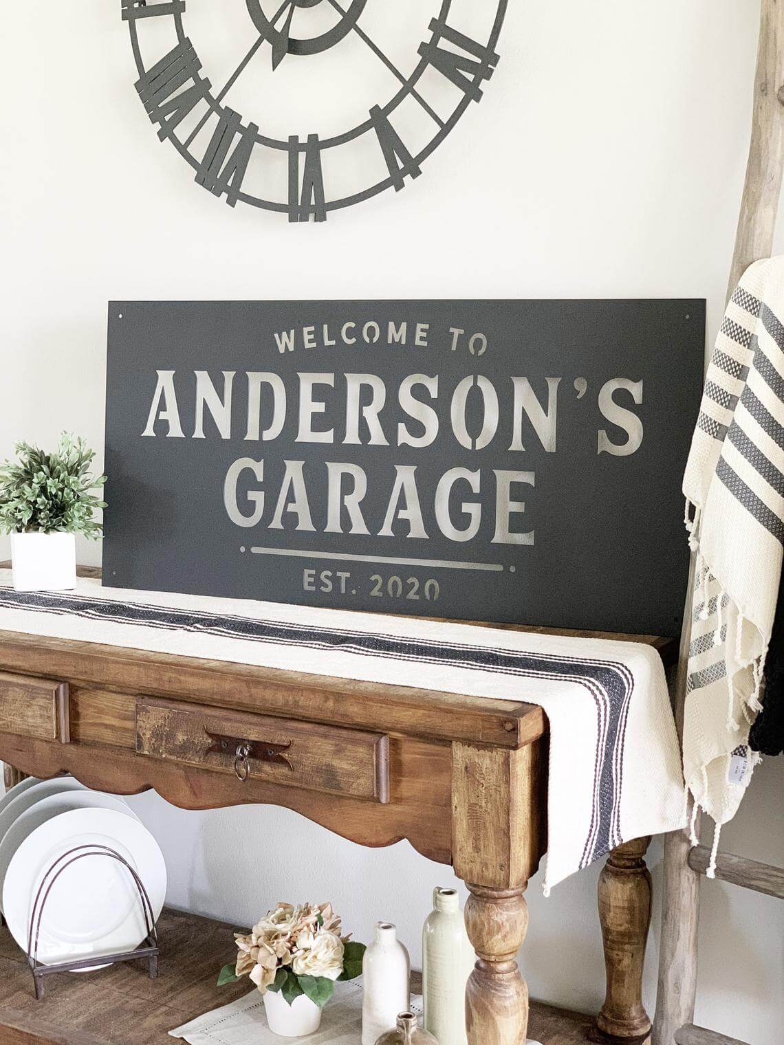 Personalized Sign for the Entryway