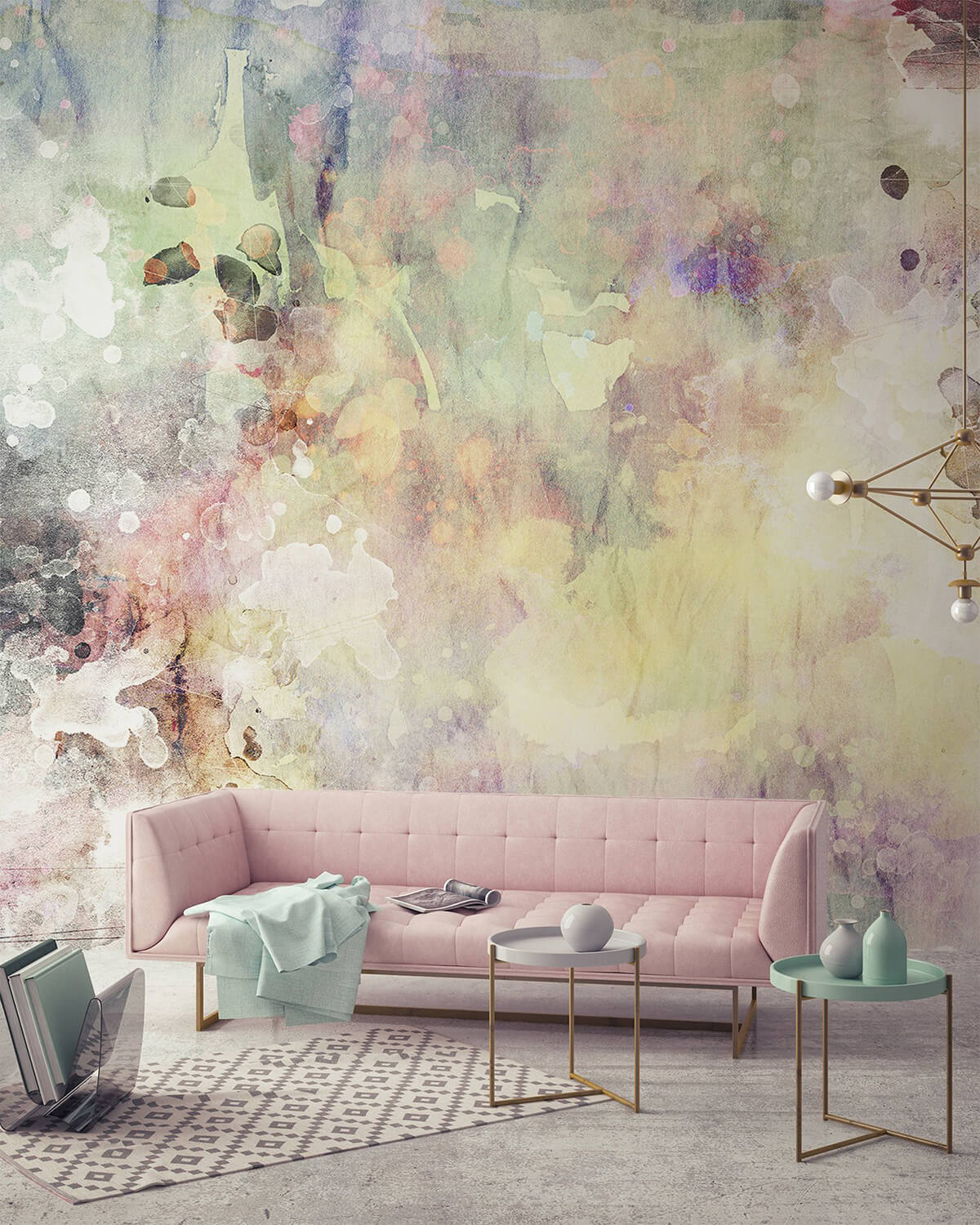 Eye-catching Watercolor Walldecor Idea