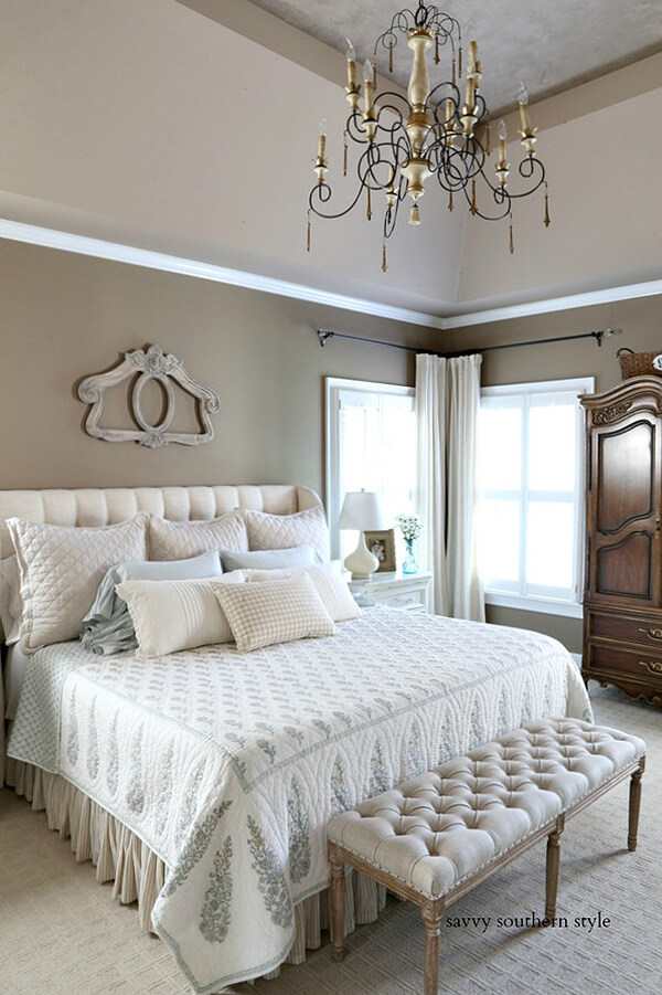 Neutral Bedroom Décor with Southern Sensibility