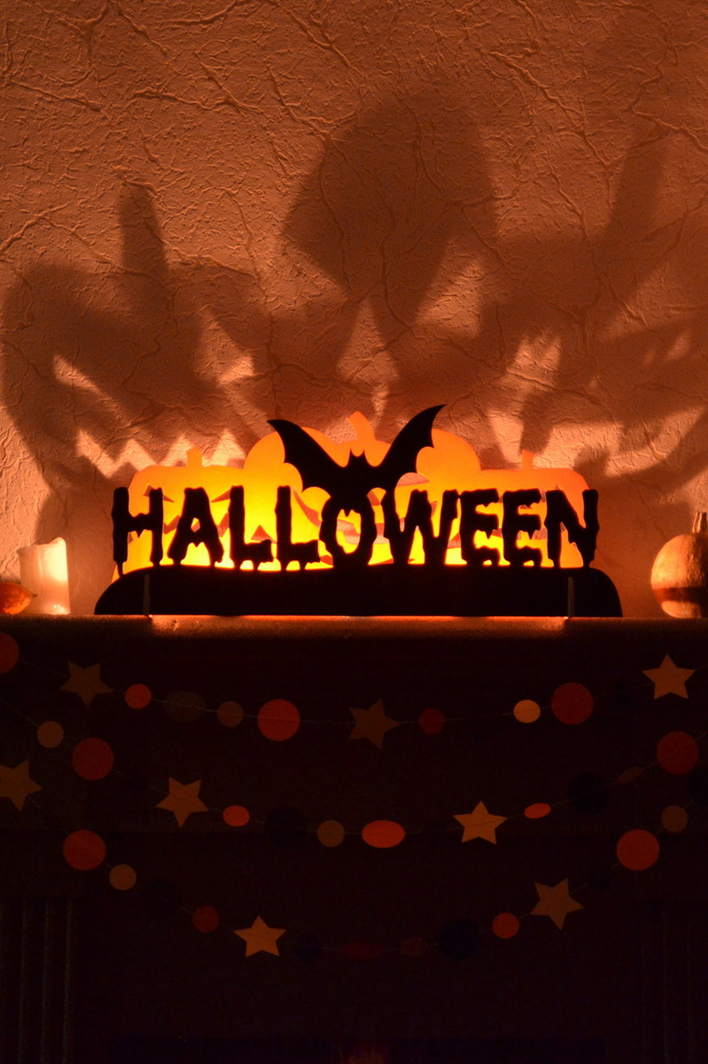 Spooky Shadows Halloween Candleholder