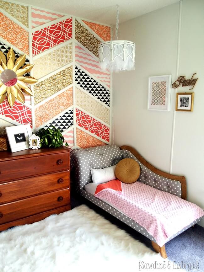 Colorful Patchwork Wall Decor Idea