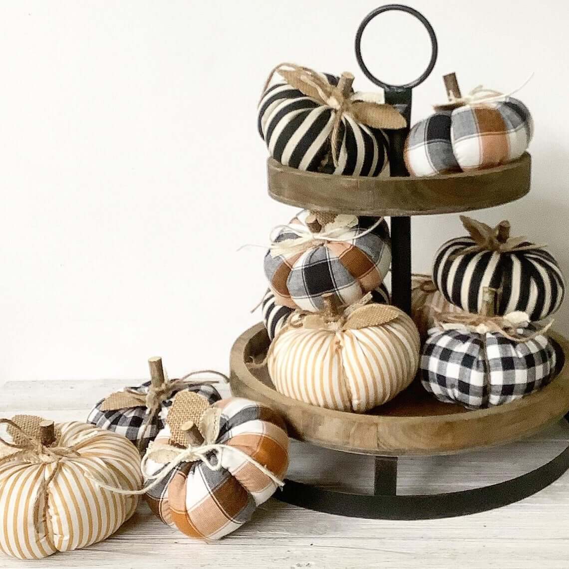 Black, White, and Butterscotch Pumpkins