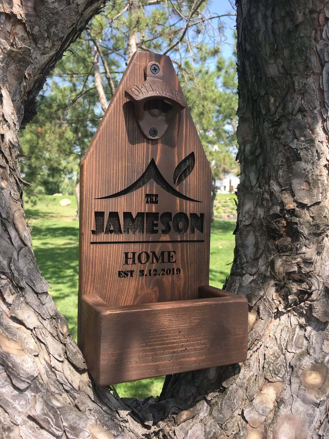 Countrified Bottle Opener for Backyard Decor