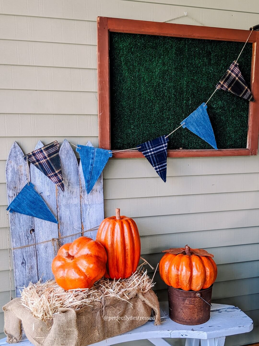 Denim and Plaid Beautiful Banner