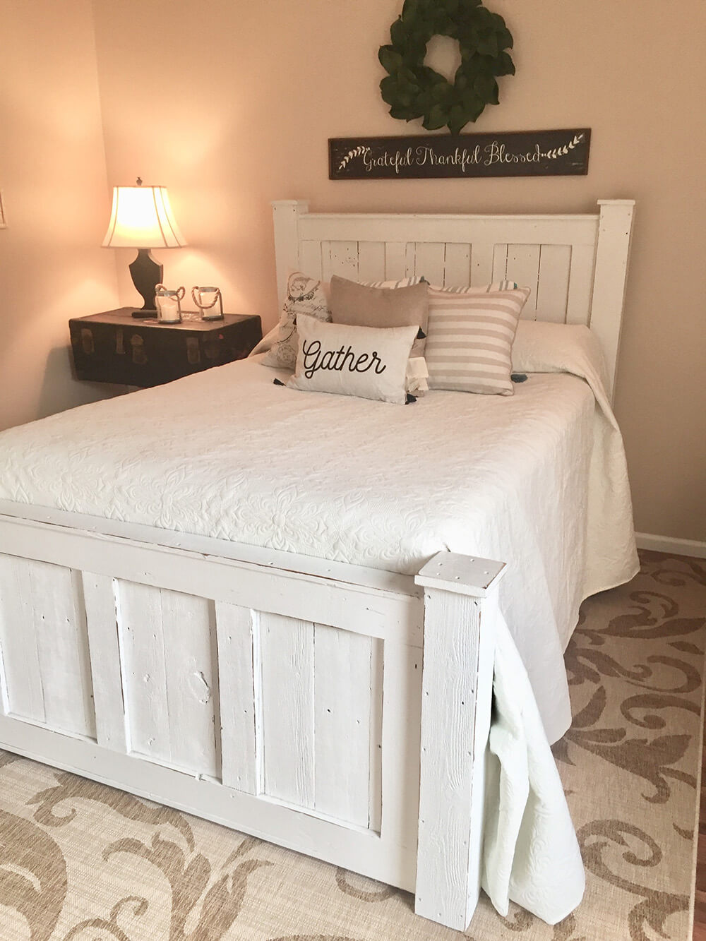 Farmhouse-Inspired Handmade Bed Frame