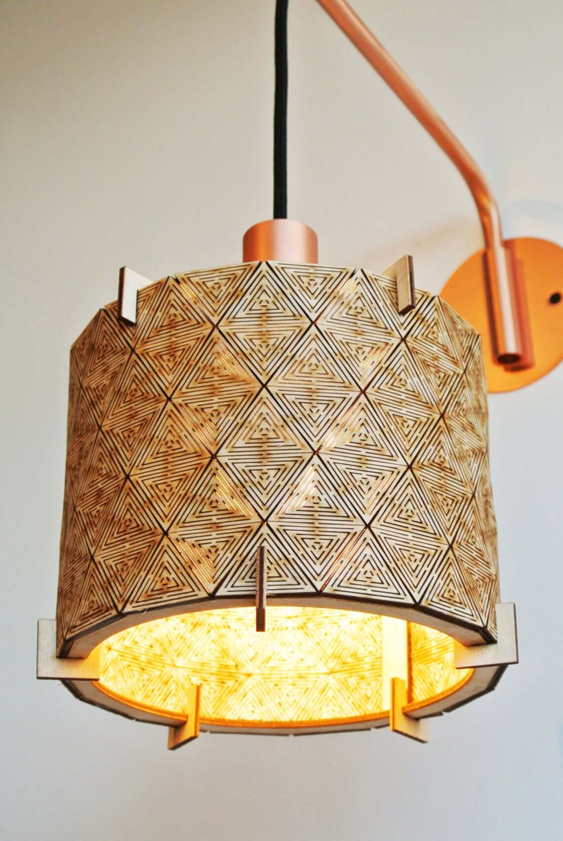 Geometric Laser Cut Lamp Shade