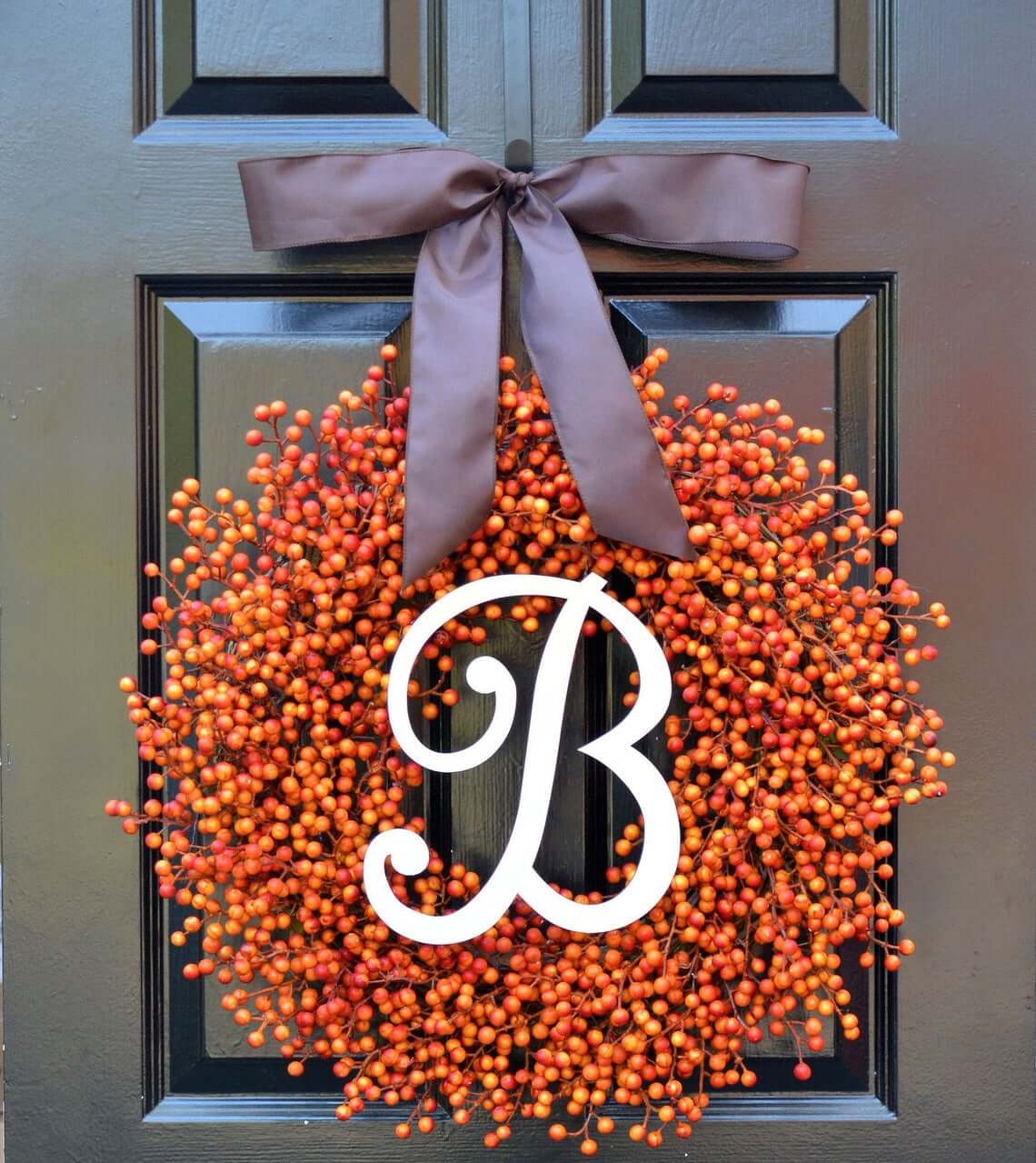 B for Berry Wreath