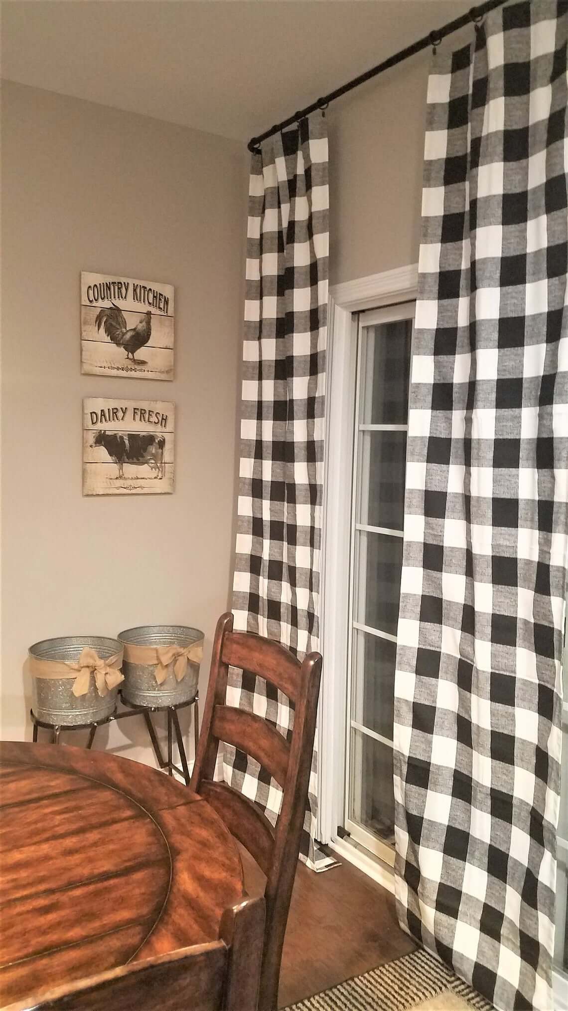 Complementing and Cute Buffalo Check Curtains