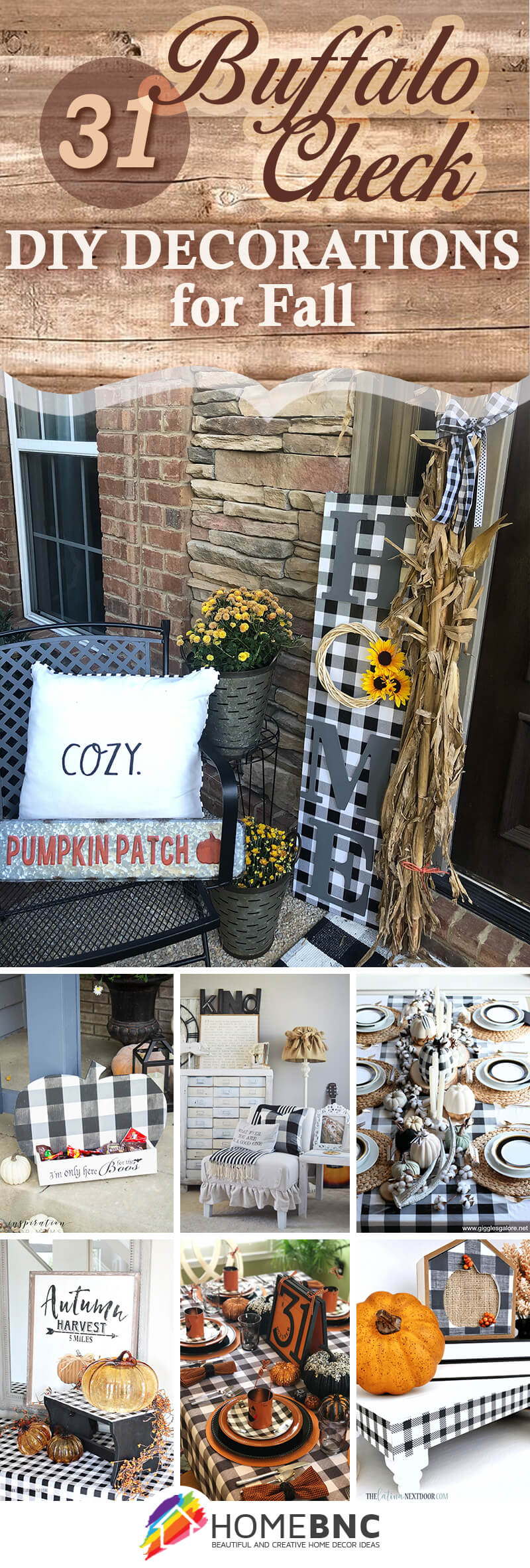 Best Buffalo Check DIY Fall Decor Ideas