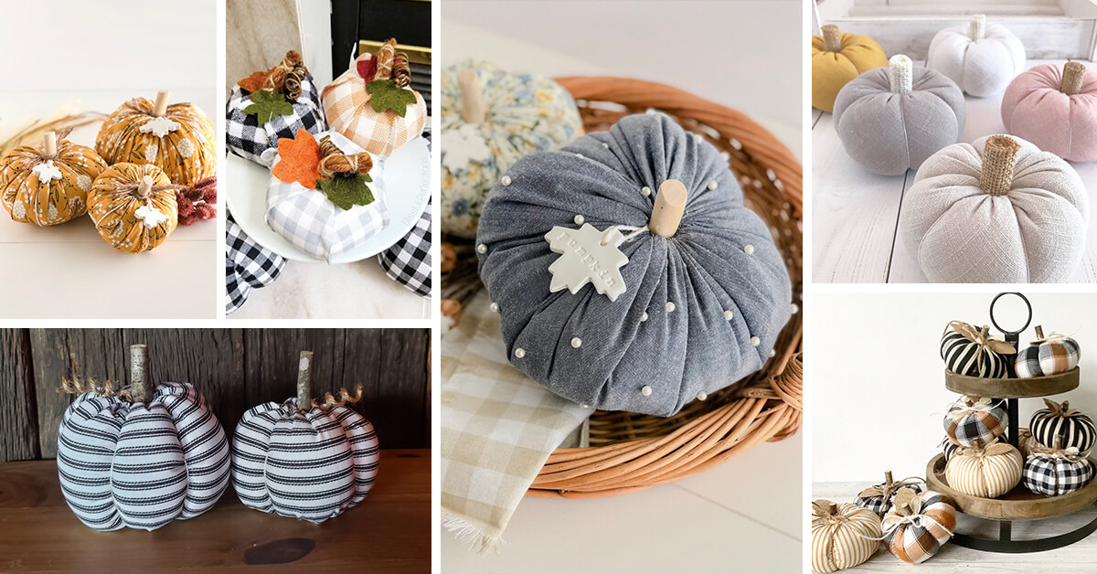 Featured image for 33 Fall-Friendly Ways to Decorate with Fabric Pumpkins