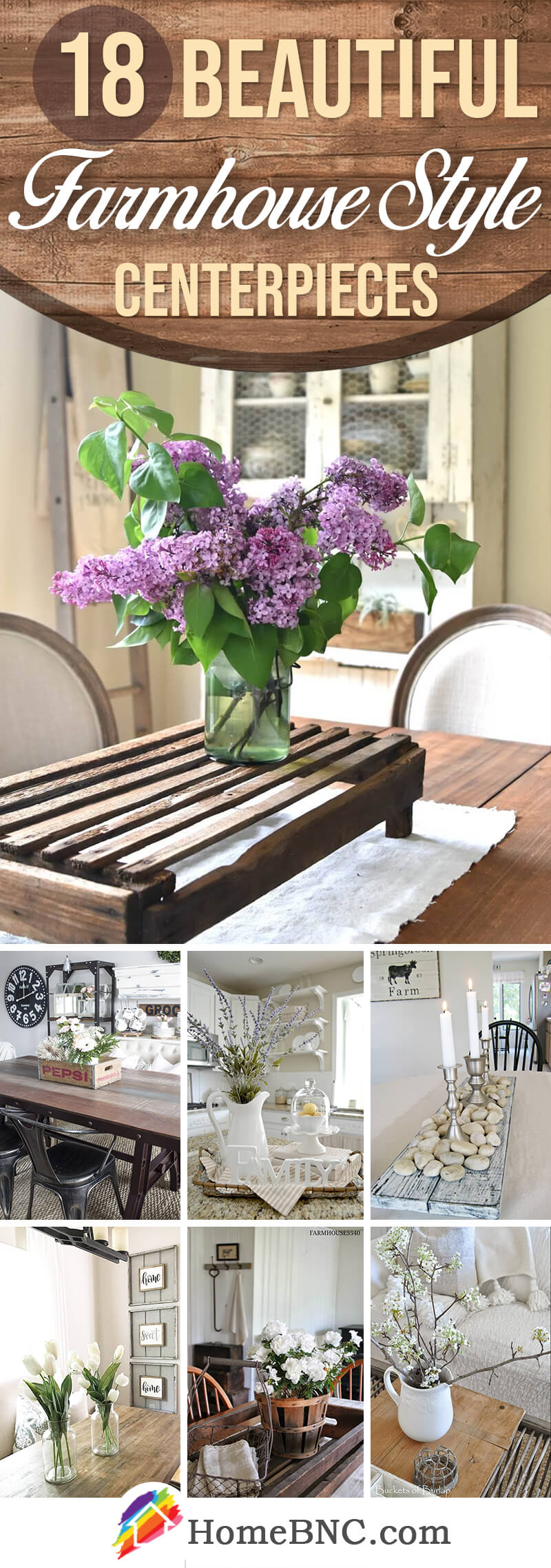 Farmhouse Style Centerpiece Ideas