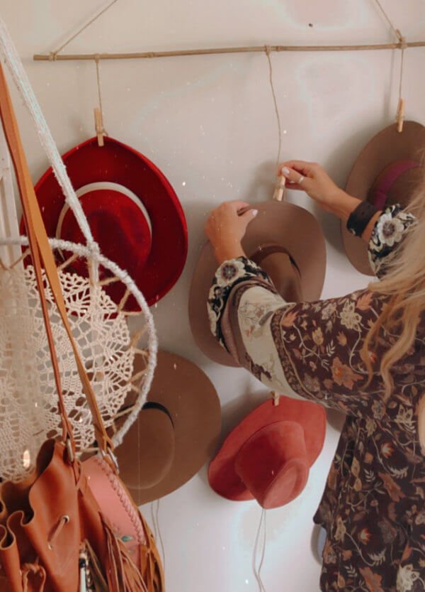 Easy Hanging Hat Storage and Organizer