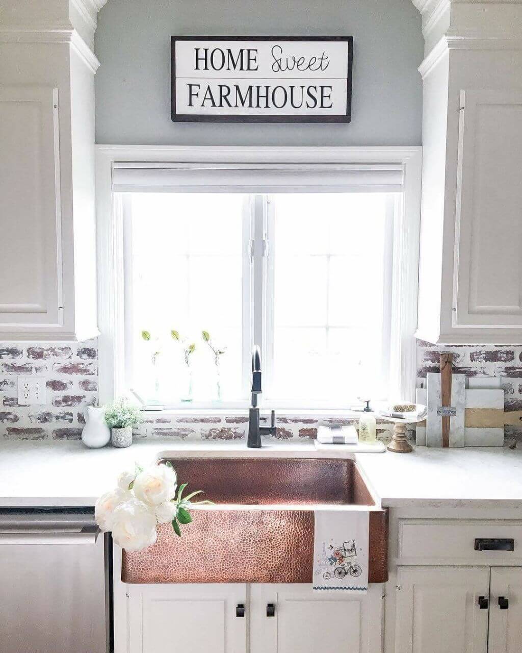 Exposed Brick and Copper Elements