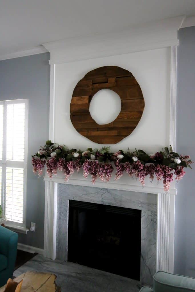 Dark Toned Scrap Wood Wreath