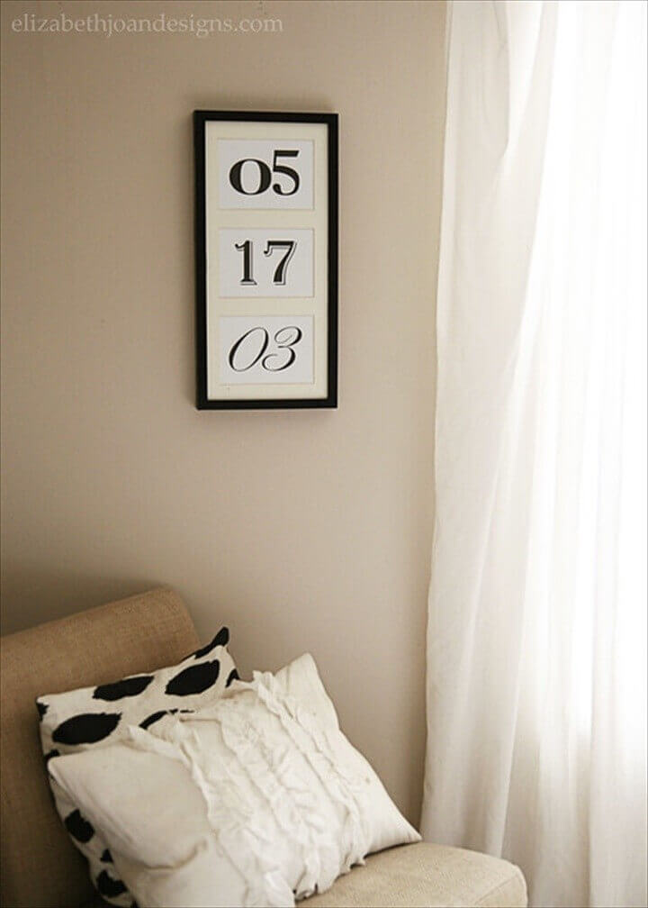 Beautiful Simple Anniversary Wall Art