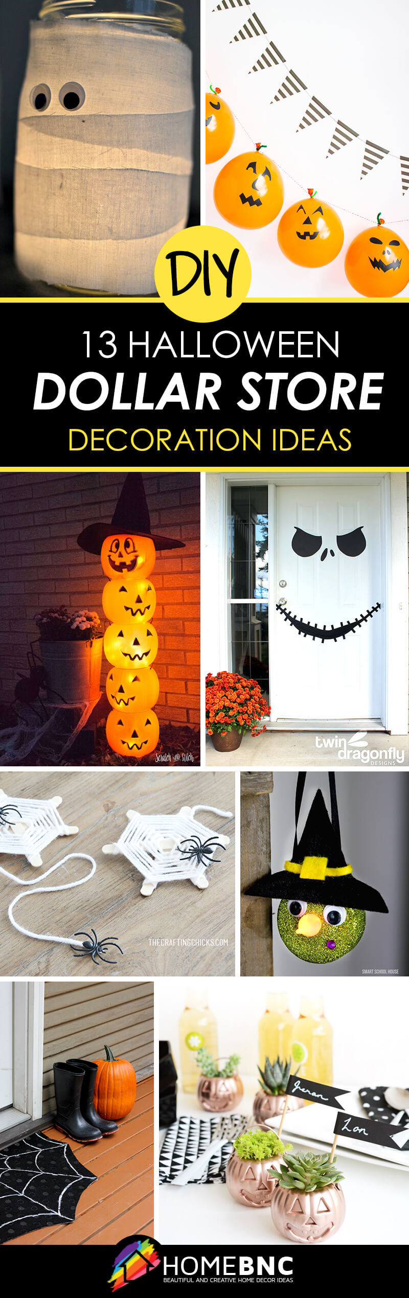 DIY Dollar Store Halloween Decoration Ideas