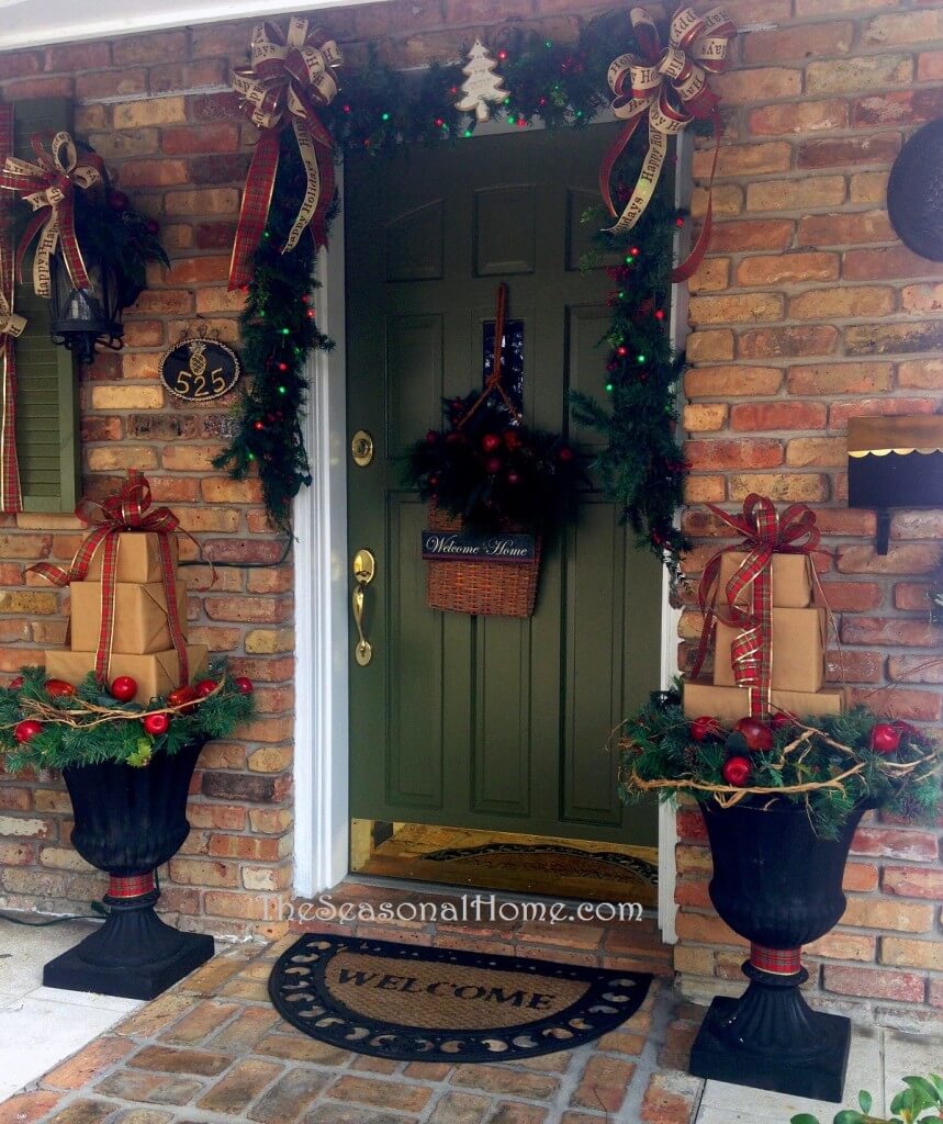 Embellished Welcoming North Pole Porch