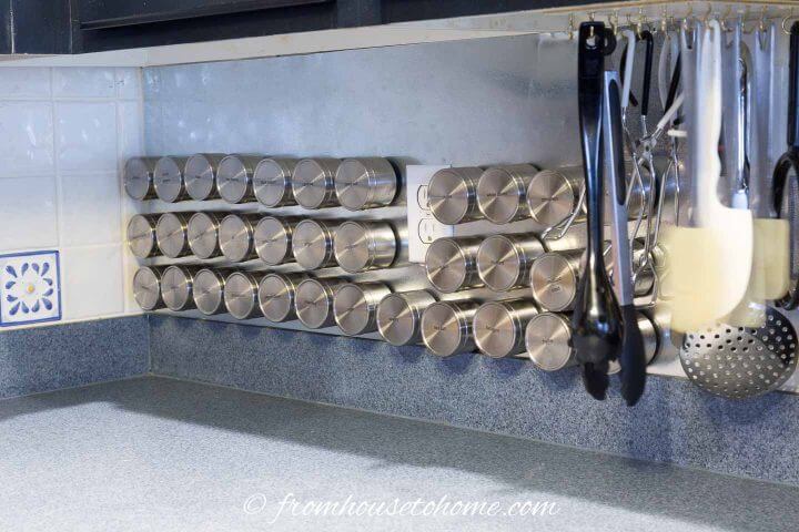 Steel Wall Magnetic Spice Rack