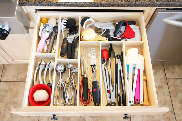 Custom Wooden Drawer Storage Divider